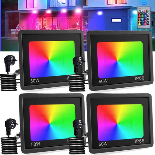 50w rgb led fluter - 4x,