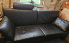 Ledersofa 3er und 2er - , in