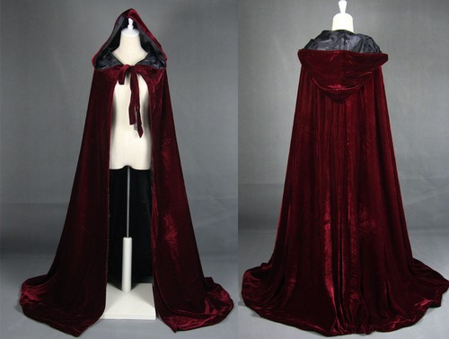 Hooded velvet halloween - hooded,