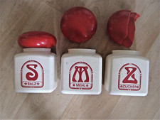 Vintage Küche DDR Kult Behälter für Salz, Mehl, Zucker teils defekt 80er Jahre