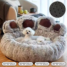 S-XL HUNDEBETT KATZENBETT HAUSTIERBETT KUSCHELBETT BETT HUNDEKORB PLÜSCH KISSEN