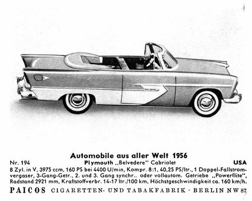 Plymouth belvedere cabriolet - belvedere,