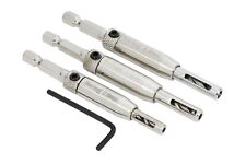 Scharnierbohrer Set 3tlg Holz Tür Schublade Führungsgriffe 2,8 3,5 4,2 mm + Sechskantschlüssel