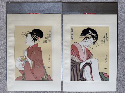 Paar utamaro ukiyo bijin - utamaro, ukiyo-e
