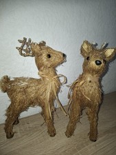 2 Stück Rentiere Deko Figur