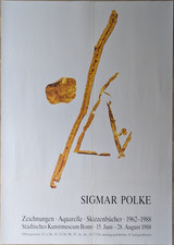 Poster Plakat - Sigmar Polke - Experimentelle Kunst - 1988