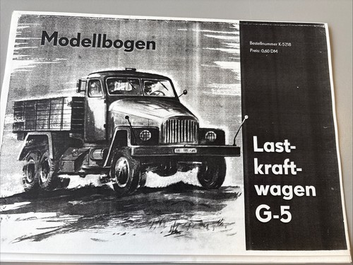 Kranich modellbogen lkw ddr - kranich,