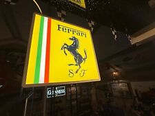 Ferrari Leuchtschild - hochwertige LED Wanddeko - Man Cave Garage