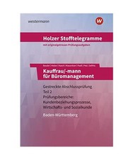 Holzer Stofftelegramme Kauffrau/-mann für Büromanagement 2. Gestreckte Abschlu