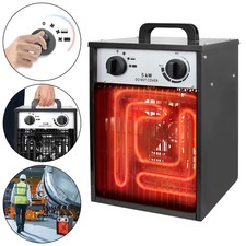 5KW Elektroheizung Bauheizer Heizstrahler Heizlüfter für Baustellen Außenbereich