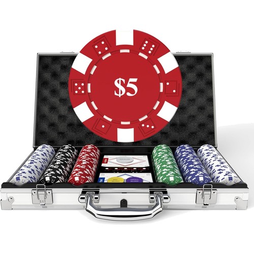 Poker set 300 chips alu - 300, alu-koffer