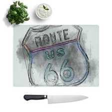 Neon Route 66 Sign In