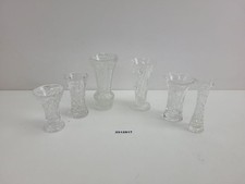 6x Glas Vasen Blumenvasen