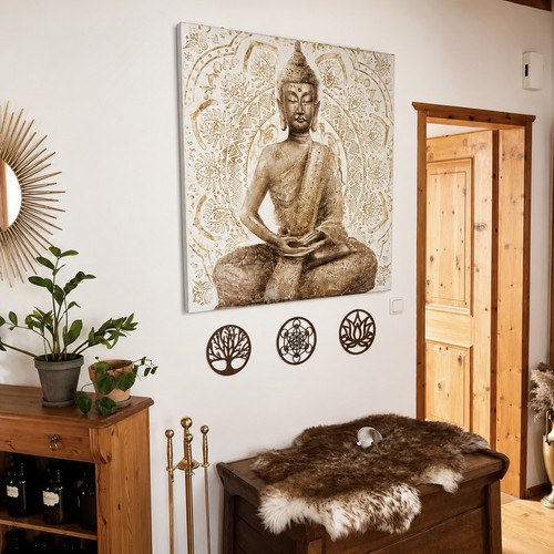 Buddha gemälde 100x100 - 100x100, |