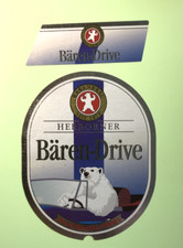 Altes Bieretikett-Beer Label HERBORNER BÄRENBRÄU +2012 , Herborn / Hessen #1473#