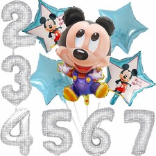 MICKY MAUS BALLONS + ZAHL -
