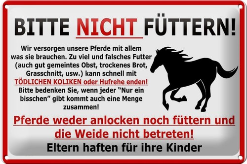 Mrdeco metall schild - schild, 20x30cm