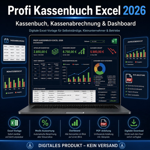 Profi kassenbuch excel 2026 - profi,