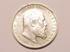 WÜRTTEMBERG 3,- Mark 1908