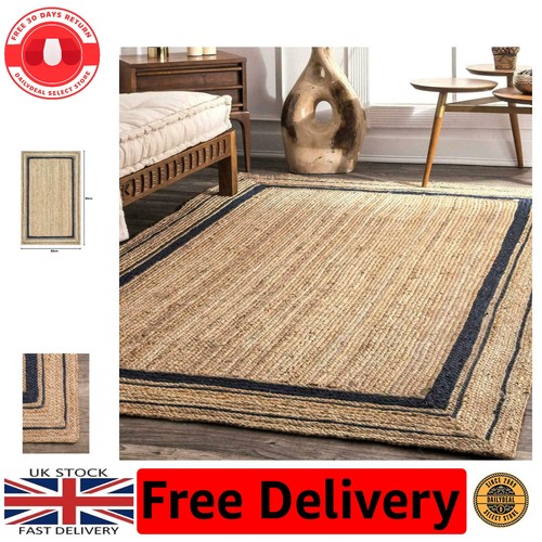 Handgeknüpfter jute teppich - jute,