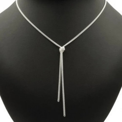 Collier silber - y-, |