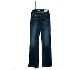 PEPE JEANS W25 L32 Damen Banji Low Waist Hose stretch Straight Leg Blau XXS NEU