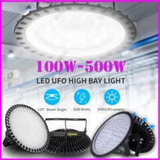 50W-500W UFO LED Hallenleuchte Highbay Industrielampe Hallenbeleuchtung Fluter