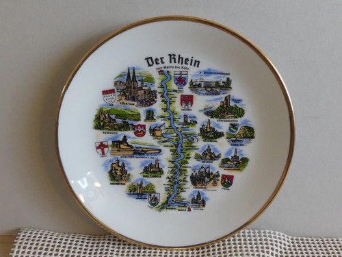 Wandteller der rhein porzellan - wandteller,