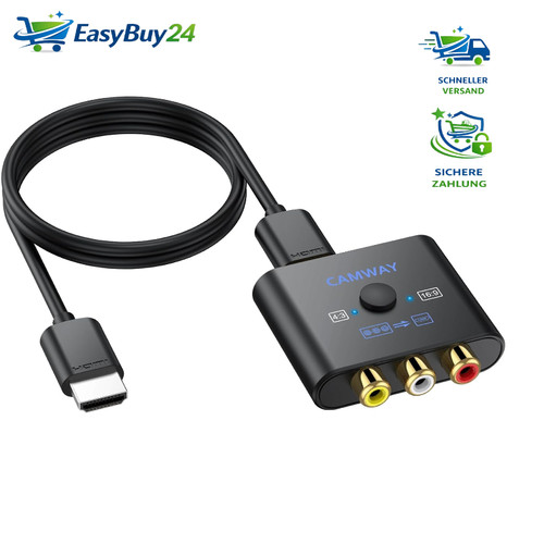 Rca auf hdmi adapter 1080p - rca, av