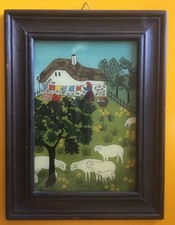 Kleines Bild Hinterglasmalerei Naive Malerei – Koblinger B.