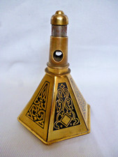 Art Deco Zigarrenabschneider Messing schwarzer Lack orientalisches Muster