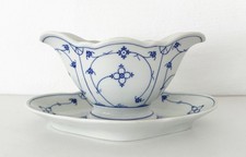 Oskar Schaller Sauciere Soßenterrine 300ml Indisch Blau Strohblume