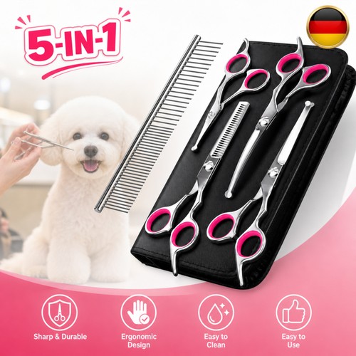Tlg profi hunde haarschere - 5-tlg,