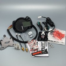 KOSO RX2N+ GP STYLE TACHOMETER SPEEDOMETER 20000 RPM SCHWARZ