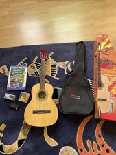 ￼Voggy´s Kinder Gitarren Set Konzertgitarre (3/4) und Viel Zubehör ￼￼ ￼ ￼