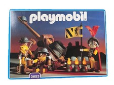 PLAYMOBIL 3653 Ritter mit Steinschleuder Ritterburg Katapult mit Anleitung & OVP