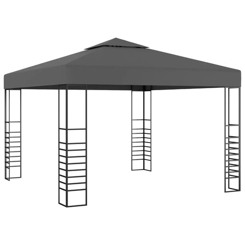 Gartenpavillon 3x3 anthrazit - gartenpavillon,