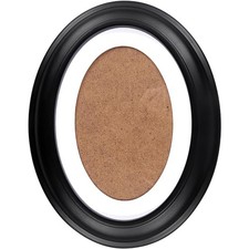 Oval Bilderrahmen Holz Schwarz