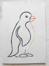 Fadengrafik Pinguin