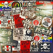 100 x St Pauli Aufkleber inspiriert von Ultra Antifa Trikot Schal Flagge Poster