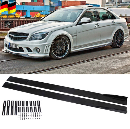 Glanz schwarz sideskirts - schwarz,