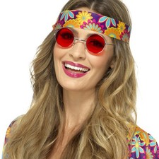 John Lennon Hippiebrille rot
