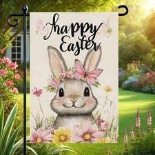 Osterhasen Gartenflagge