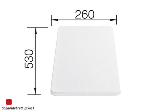 Blanco 217 611 schneidbrett - blanco,
