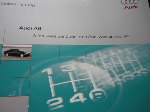 Betriebsanleitung audi und - audi, 6