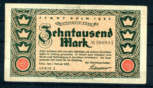 Stadt köln 10000 mark - köln,