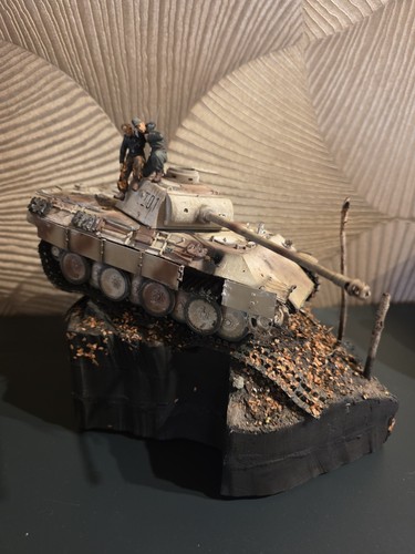 Ww2 diorama wk2 panther - 1/35,