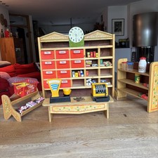 Einkaufsladen Puppenstube Kiosk Spielladen Retro Vintage Kaufladen Mit Zubehör