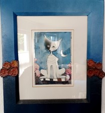 2 Katzen Bilder von Wachtmeister mit Unikatrahmen