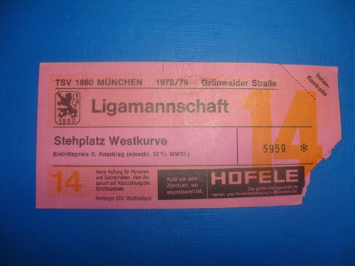 Ticket 1860 münchen - ticket,